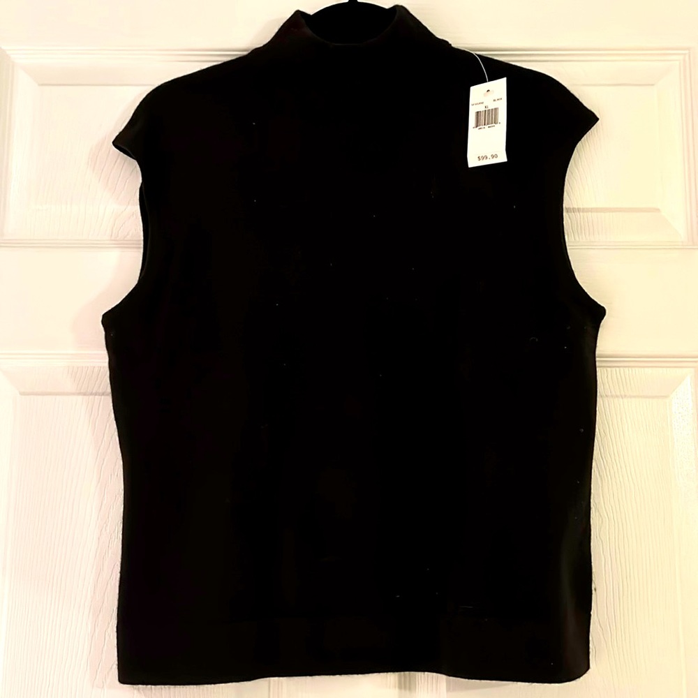 Cashmere black turtleneck sweater NWT